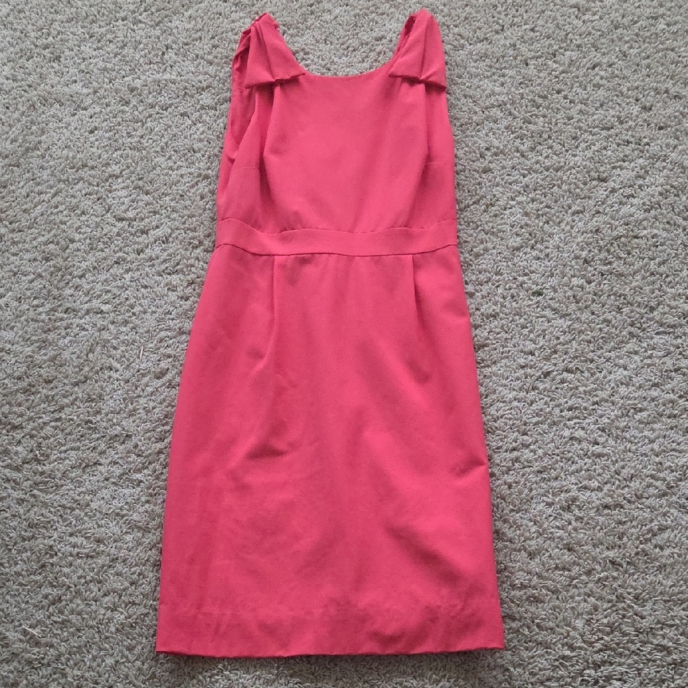 J. Crew Pink Origami Bow Dress